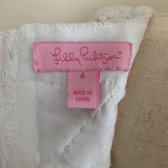 Lilly Pulitzer Litzia Resort White Mocean lace dress size 4 - Picture 9 of 10